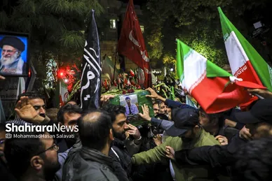 گزارش تصویری | وداع با پیکر مطهر پرستار شهید «حسین عشقی» در مشهد