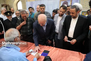 شرکت رئیس مجلس در مرحله دوم انتخابات چهاردهمین دوره ریاست‌جمهوری