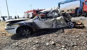 خودروی حامل سوخت مرگ ۶ عضو یک خانواده دلگانی را رقم زد