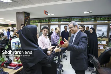 گزارش تصویری | بازدید مدیران استانی و شهری از موسسه فرهنگی شهرآرا به مناسبت روز خبرنگار - ۱