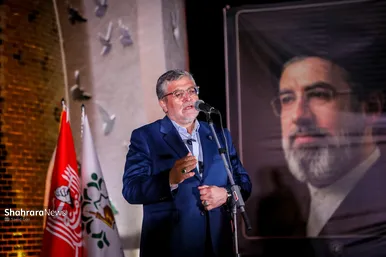 گزارش تصویری | آیین رونمایی از یادمان شهدای گمنام بوستان ملت