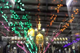 گزارش تصویری | حرم امام هشتم در شب میلاد امام علی(ع)