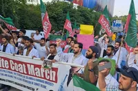 تجمع حامیان فلسطین در پایتخت پاکستان و ابراز همبستگی با دانشجویان آمریکا + تصاویر