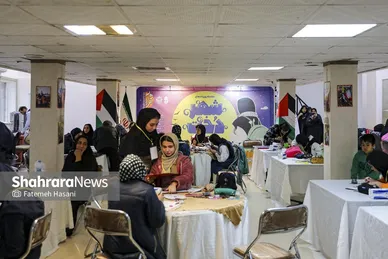هنرنمایی دختران نوجوان مشهدی در حمایت از شهدای نوجوان غزه و لبنان