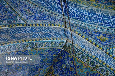 عکس‌هایی از ترک‌های مسجد سید اصفهان