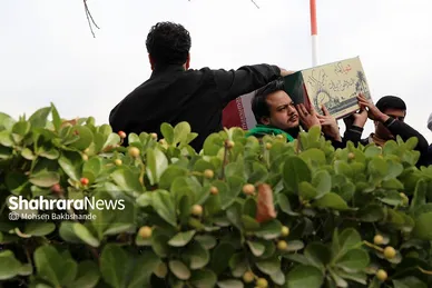 ورود پیکر مطهر ۱۲ شهید گمنام به مشهد