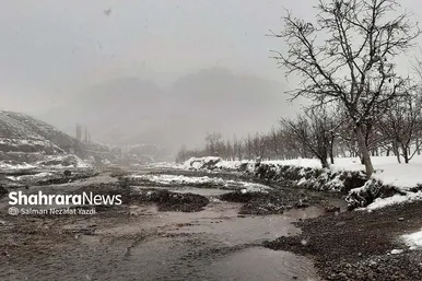 طبیعت زمستانی روستای آبقد