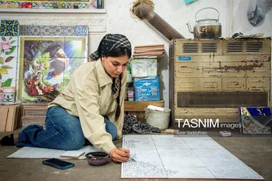 گزارش تصویری | کاشی هفت رنگ مکتب شیراز