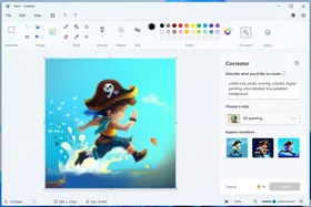 ابزار هوش مصنوعی تولید تصویر Cocreator به پینت اضافه شد