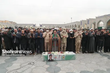 تشییع شهید مرزبانی «معین قدمیاری» در مشهد