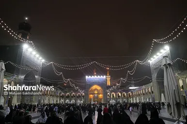 شب عید مبعث در حرم مطهر رضوی