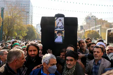 تشییع پیکر حجت الاسلام سید جعفر طباطبایی در مشهد