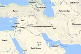فاصله ایران تا اسرائیل چقدر است؟ + اختلاف ساعت