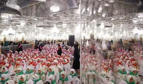 جشن تکلیف یک هزار دانش&zwnj;آموز مشهدی در حرم مطهر رضوی