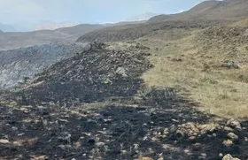 حدود ۱۰ هکتار از مراتع بام ایران در آتش سوخت