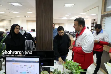بازدید مدیرعامل جمعیت هلال‌احمر خراسان رضوی از موسسه فرهنگی شهرآرا
