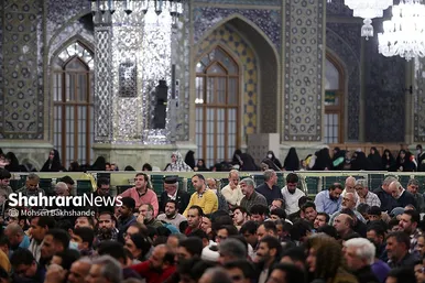 مراسم مناجات شب‌های ماه مبارک رمضان در حرم مطهر رضوی