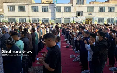نماز عید سعید فطر مهاجران افغانستانی در محله گلشهر