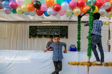 حال و هوای شهر مشهد در شب عید غدیر خم