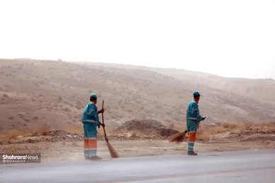 پاکسازی ٧ محور ورودی مشهد مقدس در دهه آخر صفر