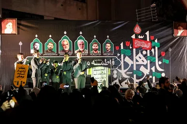 دسته عزای شام غریبان حضرت زهرا(س) در بلوار سجاد مشهد