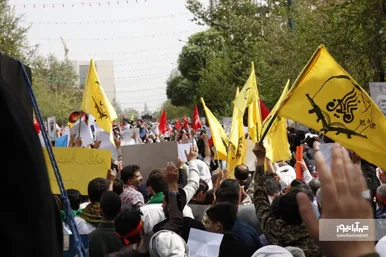 حضور پر تعداد مهاجران افغانستانی در مراسم تشییع پیکر شهید حجت‌الاسلام اصلانی