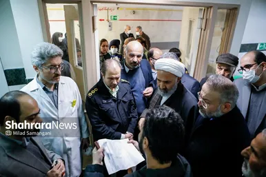 گزارش تصویری | بازدید حجت‌الاسلام نصرالله پژمانفر، رییس کمیسیون اصل نود مجلس، از بیمارستان فارابی مشهد