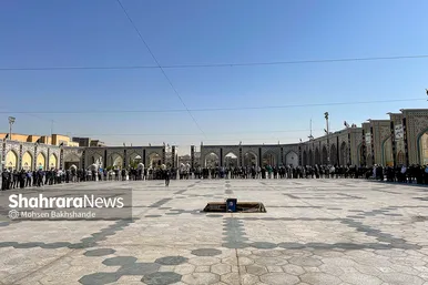 تشییع پیکر مرحوم حیدر رحیم‌پور ازغدی در حرم امام رضا (ع)