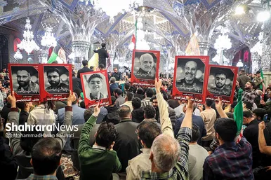اجتماع مردمی «وعده صادق» در حرم مطهر رضوی