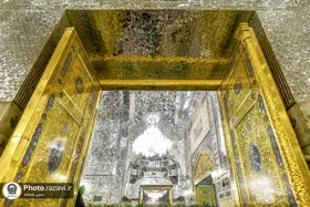 رونمایی از درب طلای حرم امام رضا (ع) همزمان با آغاز دهه کرامت + فیلم و عکس