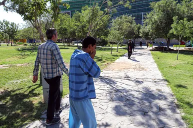 بازسازی صحنه قتل در بوستان امت