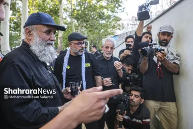 گزارش تصویری | اجرای دیوار نگاره «قوموا لله» با حضور هنرمندان بین المللی در مشهد