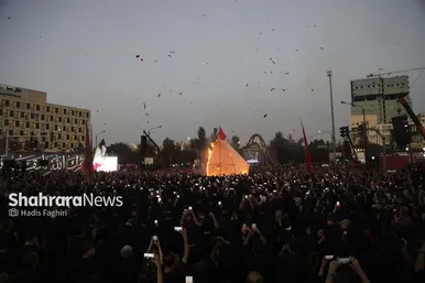 گزارش تصویری | مراسم خیمه سوزان عصر عاشورا در مشهد (۱۵ تیر ۱۴۰۴)