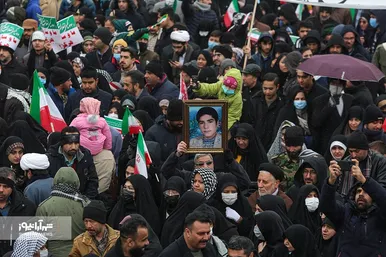 گزارش تصویری حضور باشکوه مردم مشهد در راهپیمایی ۲۲ بهمن - ۲