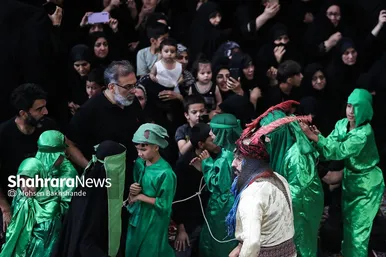مراسم عزاداری روز دوازدهم محرم در حسینیه کرمانی‌های مشهد