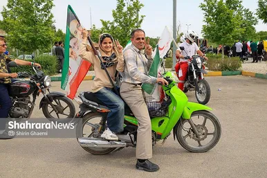 گزارش تصویری | رژه موتوری «جان‌فدا» در بلوار وکیل آباد مشهد برگزار شد