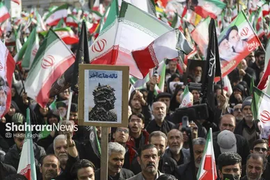 گزارش تصویری | مراسم چهلمین روز شهادت رهبر شهید انقلاب اسلامی در مشهد ۱