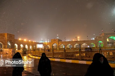 بارش برف در مشهد