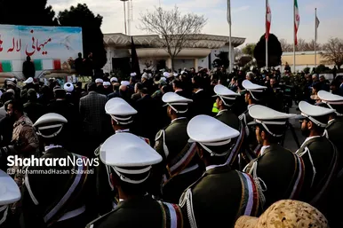 استقبال از پیکر مطهر ۱۲ شهید گمنام دفاع مقدس در فرودگاه هاشمی نژاد مشهد