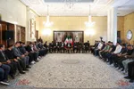 مراسم تجلیل از قهرمانان کشتی توسط رئیس جمهور برگزار شد + عکس