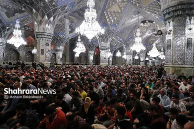 مراسم مناجات شب‌های ماه مبارک رمضان در حرم مطهر رضوی