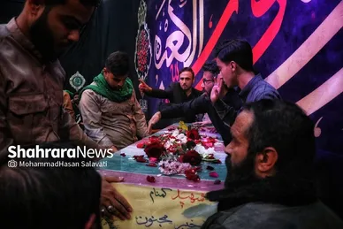 مراسم احیاء شب ۲۱ ماه رمضان و وداع با پیکر شهید گمنام در شهرک شهید رجایی