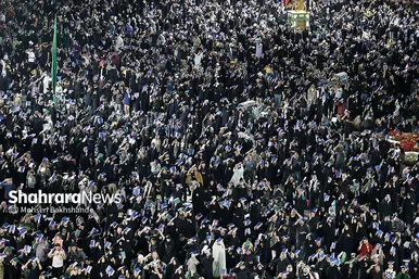 مراسم احیاء شب ۲۳ ماه رمضان در حرم مطهر رضوی