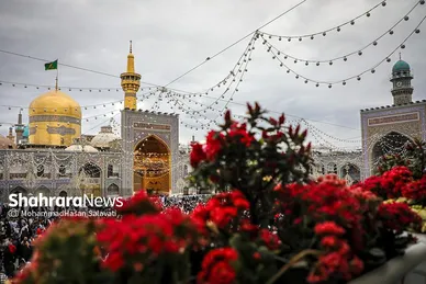 تحویل سال ۱۴۰۳ در حرم مطهر امام رضا (ع) و خیابان‌های منتهی به حرم