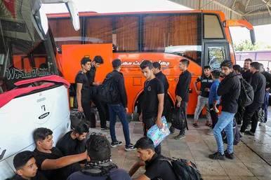 پایانه مسافربری مشهد در روز شهادت امام رضا (ع)