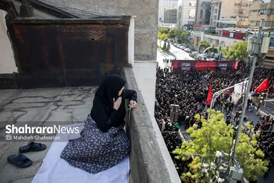 آیین خیمه سوزان عصر عاشورا در مشهد