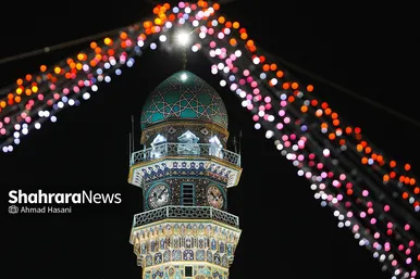 حال و هوای حرم مطهر رضوی در شب میلاد امام رضا(ع)