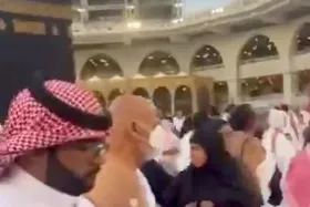 اشرف غنی رئیس جمهور فراری افغانستان در خانه خدا + فیلم