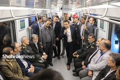عملیات «تست‌گرم» بخش اول خط سوم قطار شهری مشهد