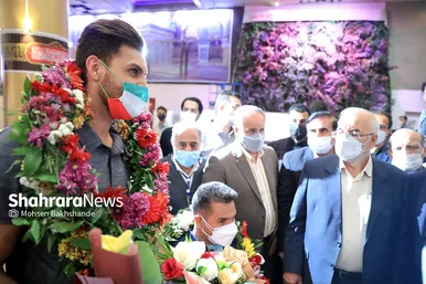 استقبال از سه عضو کاروان پارالمپیک کشور در مشهد